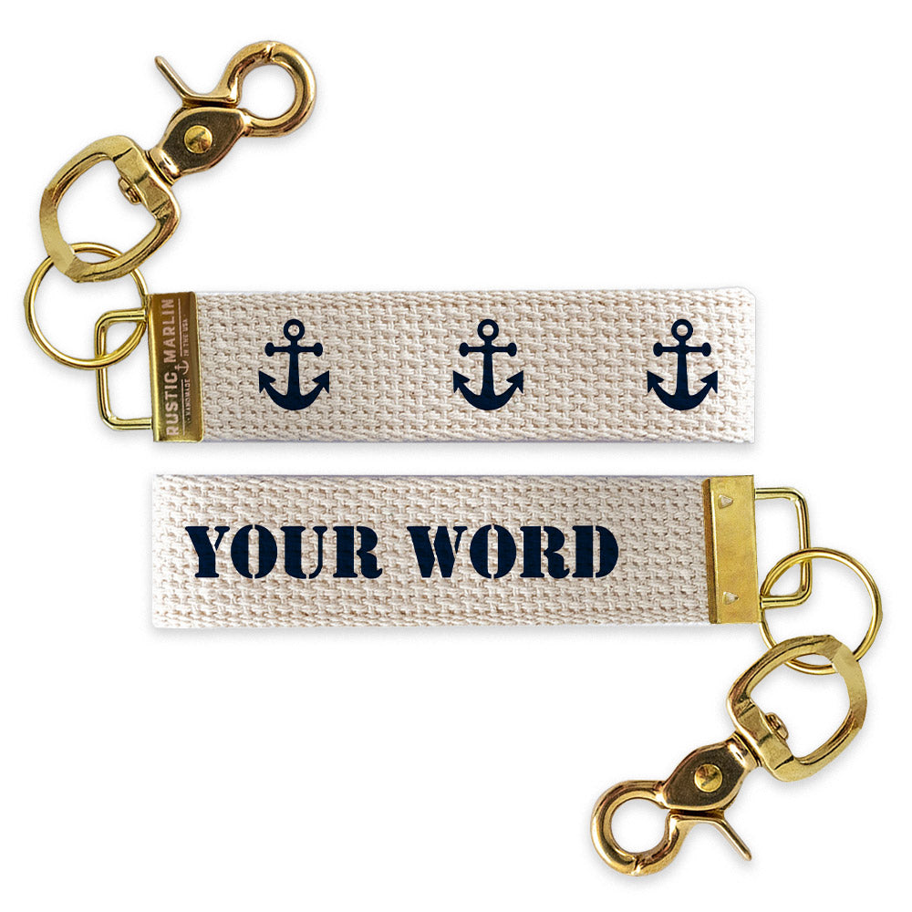 Anchors Personalized Keychain