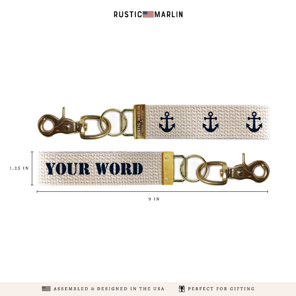 Anchors Personalized Keychain