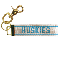 Collegiate Stripe Personalized Keychain