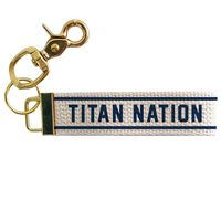 Collegiate Stripe Personalized Keychain