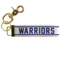 Collegiate Stripe Personalized Keychain