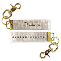 Script Typewriter Personalized Keychain