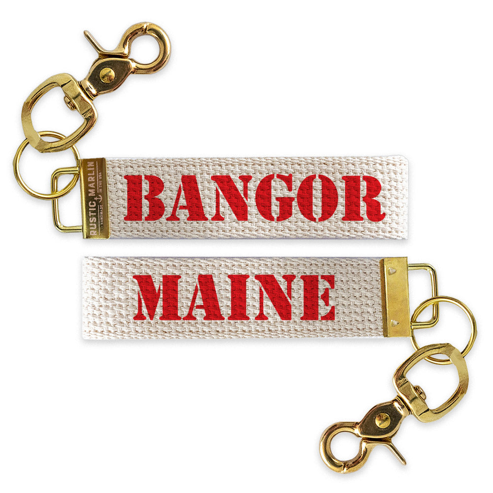 Stencil Two Sided Personalized Keychain