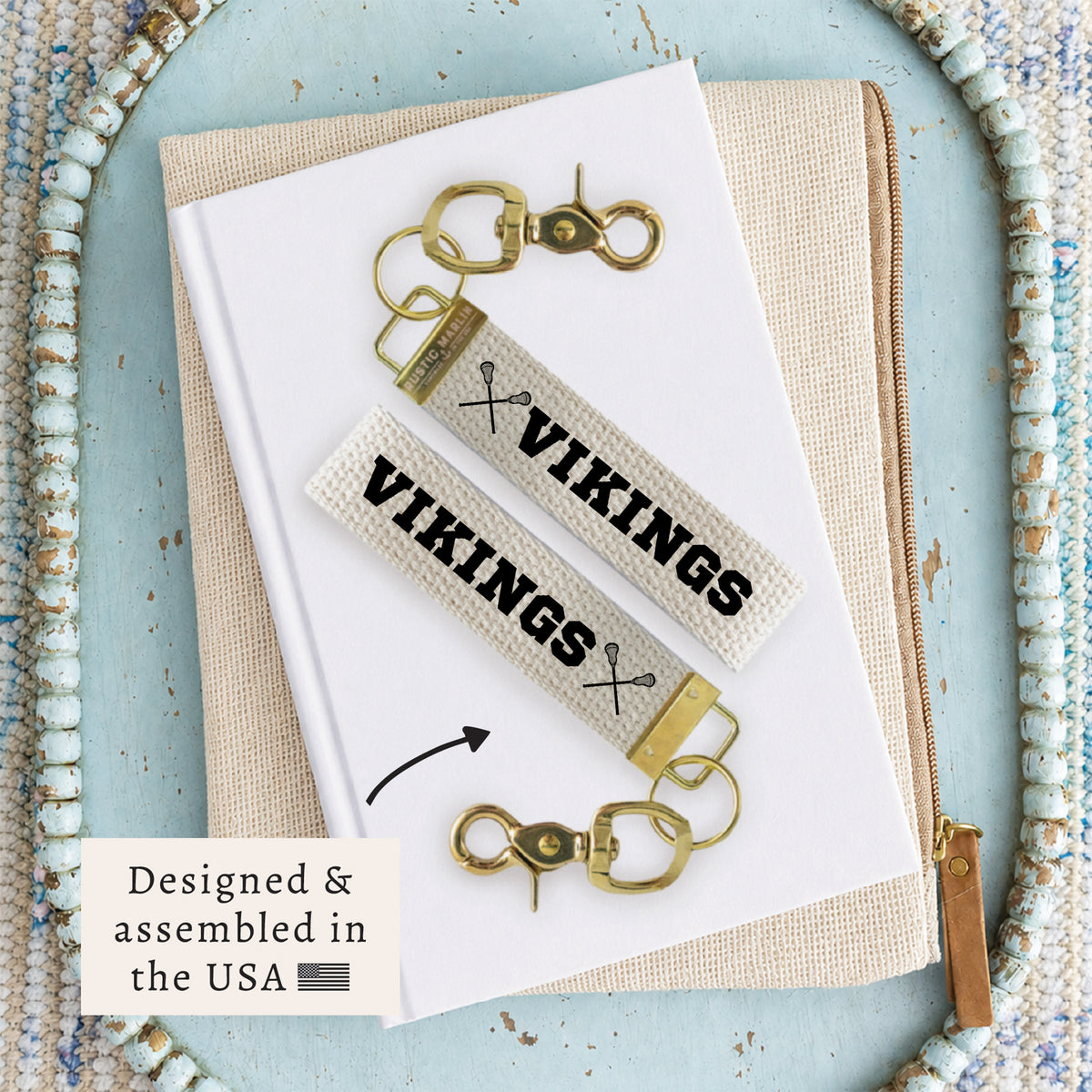 Lacrosse Stickers Personalized Keychain