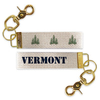 Pine Trees Personalized Keychain