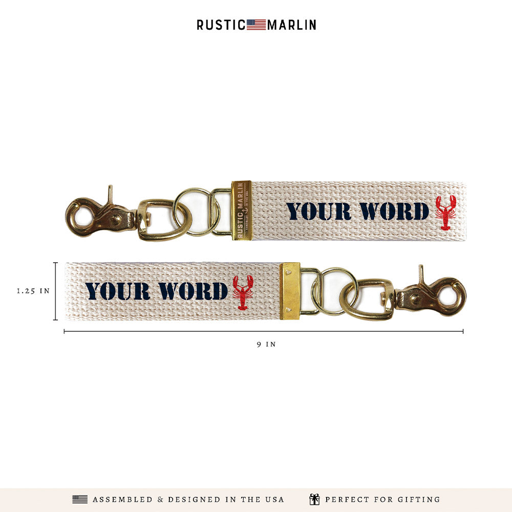 Lobsters Personalized Keychain