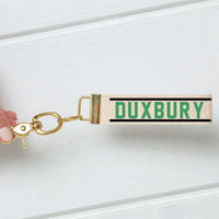 Green and Black Personalized  Keychain