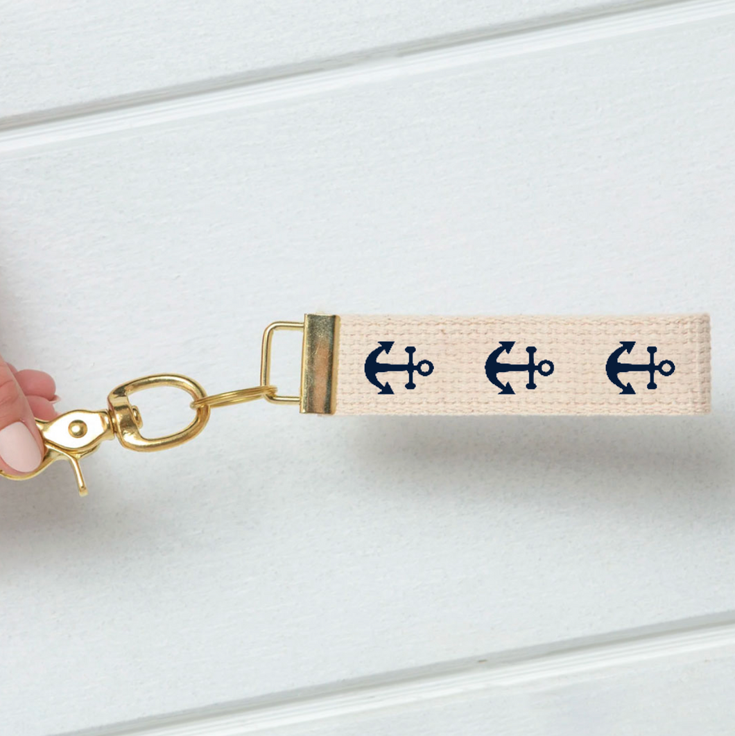 Repeating Anchor Keychain