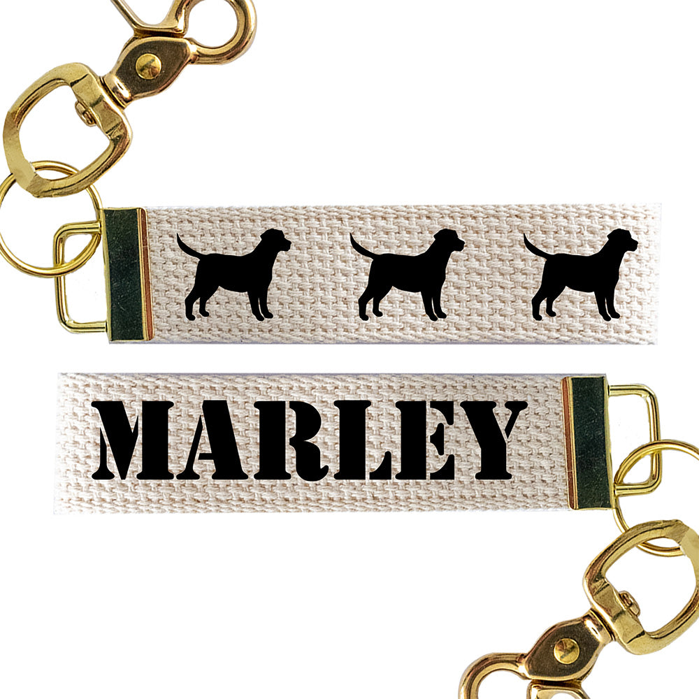 3 Dog Personalized Keychain