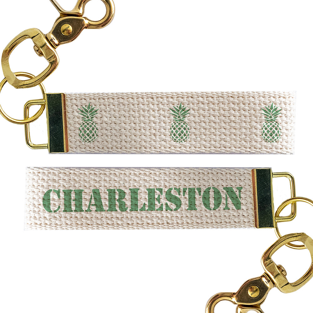 3 Pineapple Personalized Keychain