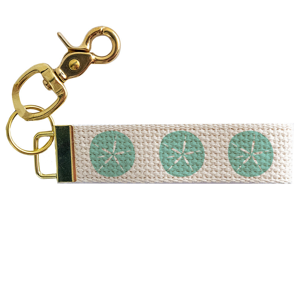 Repeating Sand Dollar Personalized Keychain