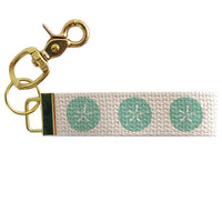 Repeating Sand Dollar Personalized Keychain