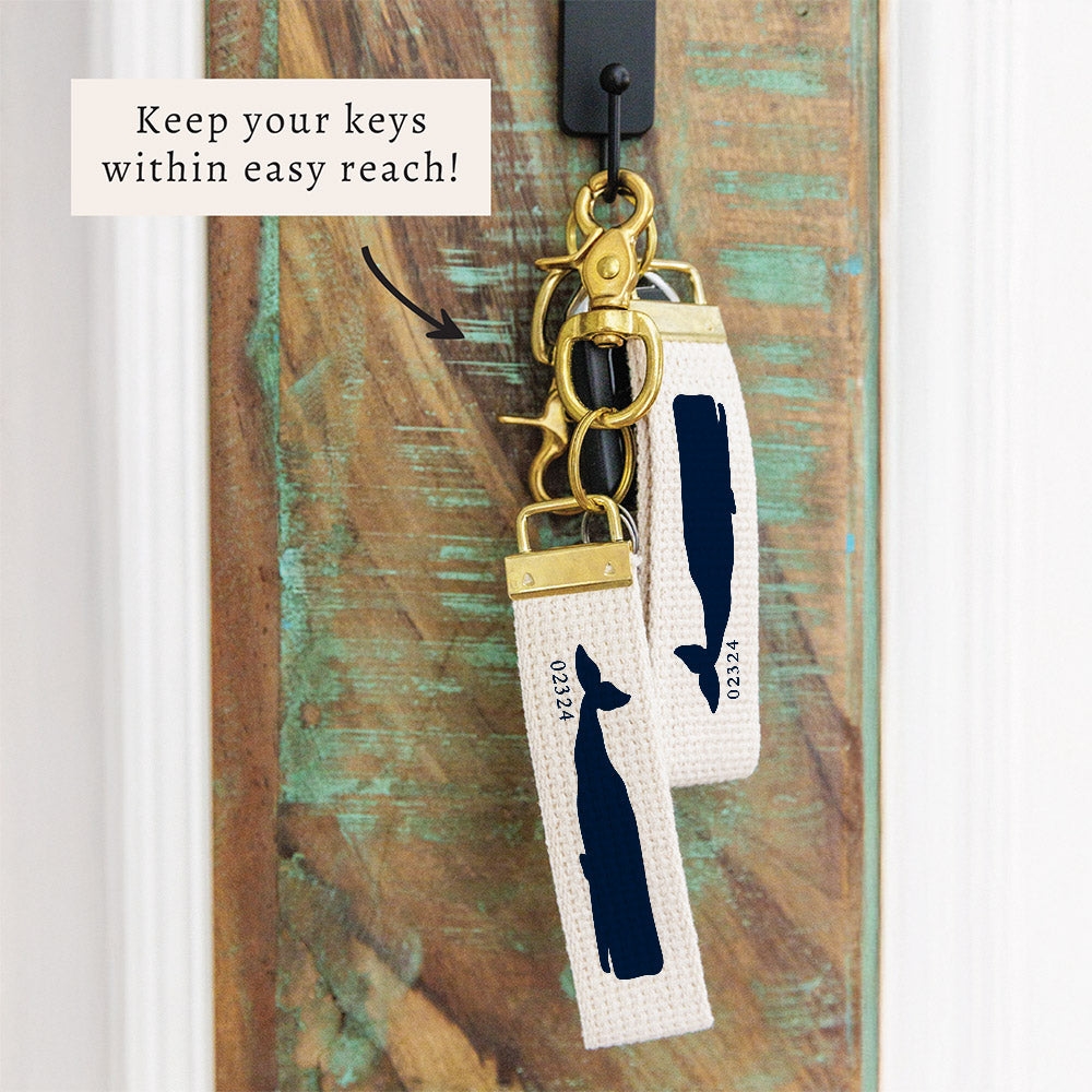 Whale Personalized Keychain
