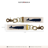 Whale Personalized Keychain