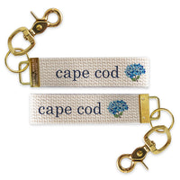 Blooming Hydrangea Personalized Keychain