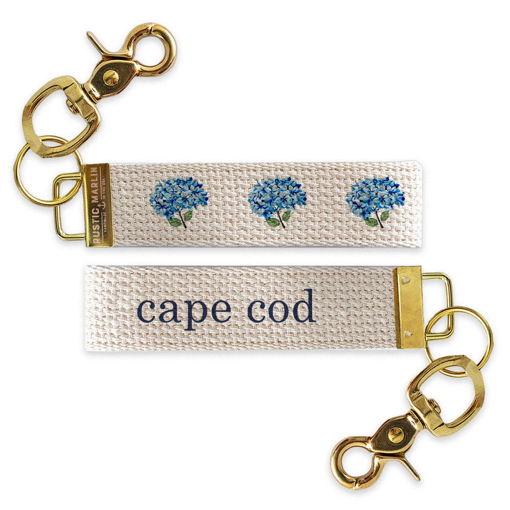 Blooming Hydrangeas Personalized  Keychain