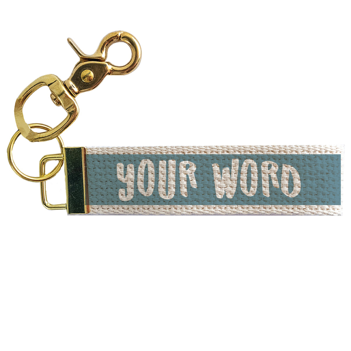 Color Block Personalized Keychain