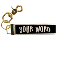 Personalized Color Block Keychain