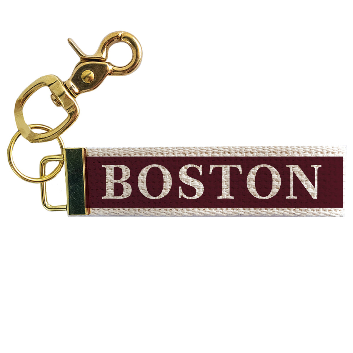 Classic Color Block Personalized Keychain