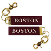 Classic Color Block Personalized Keychain