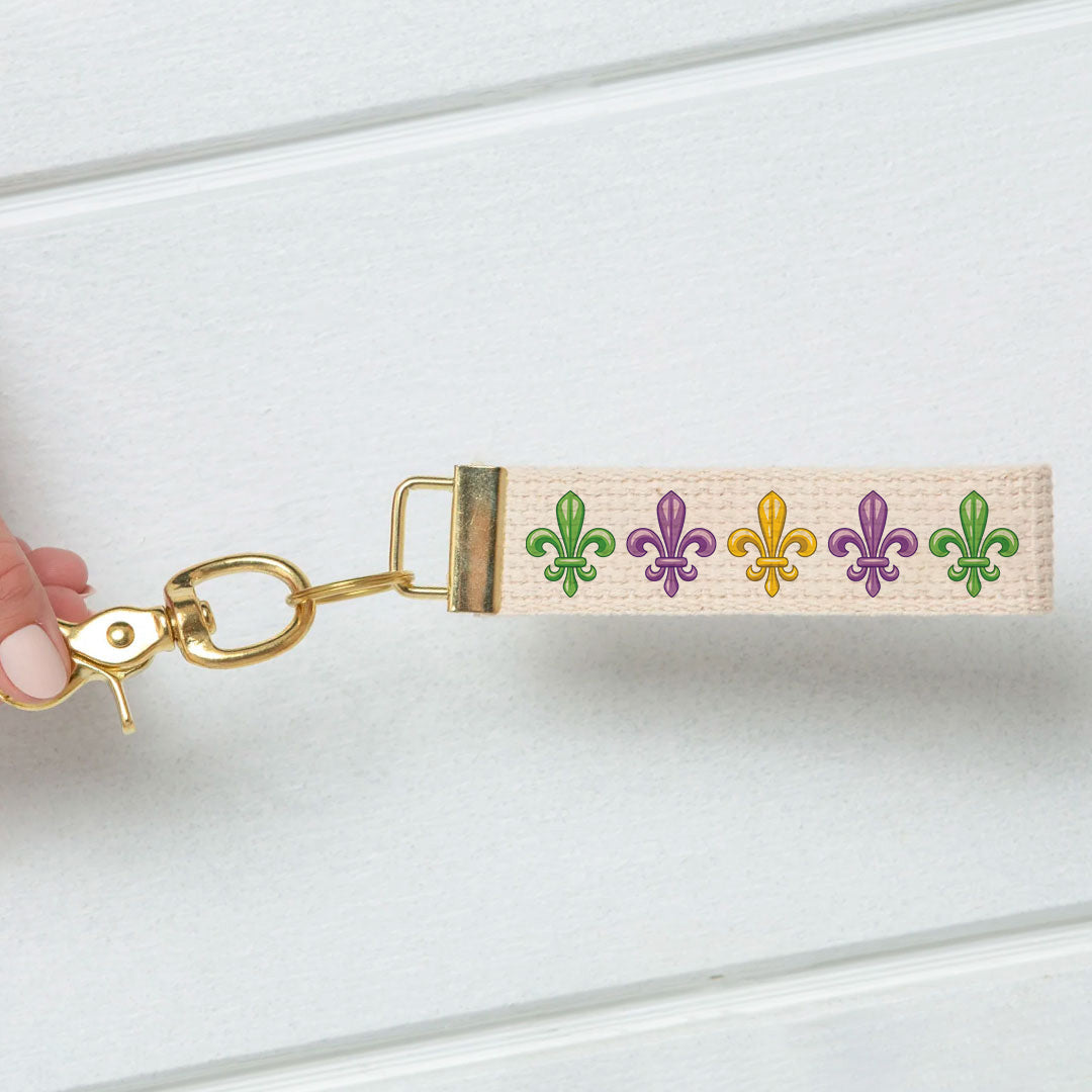 Signature Mardi Gras Keychain