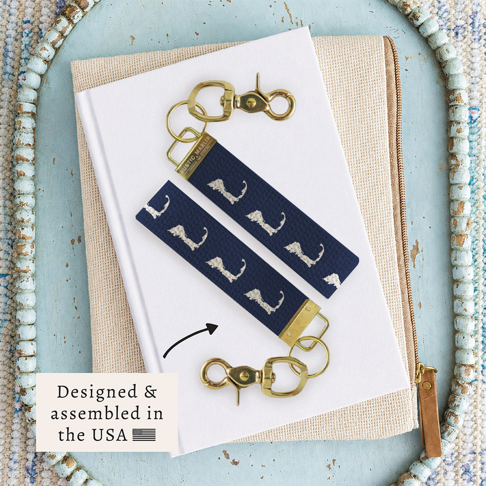 Cape Cod Navy Keychain