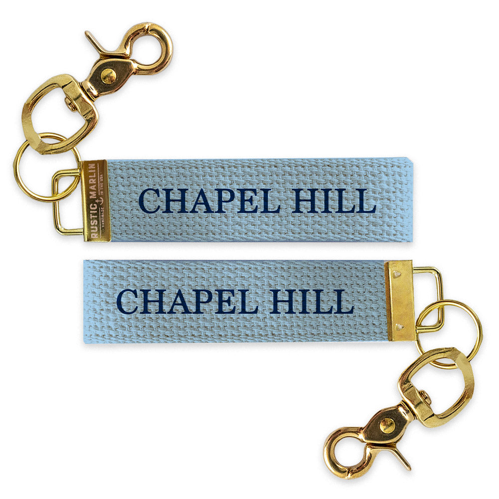 Chapel Hill Block Keychain