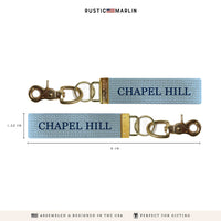 Chapel Hill Block Keychain