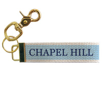 Chapel Hill Block Keychain