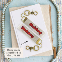 Blacksburg Script Keychain