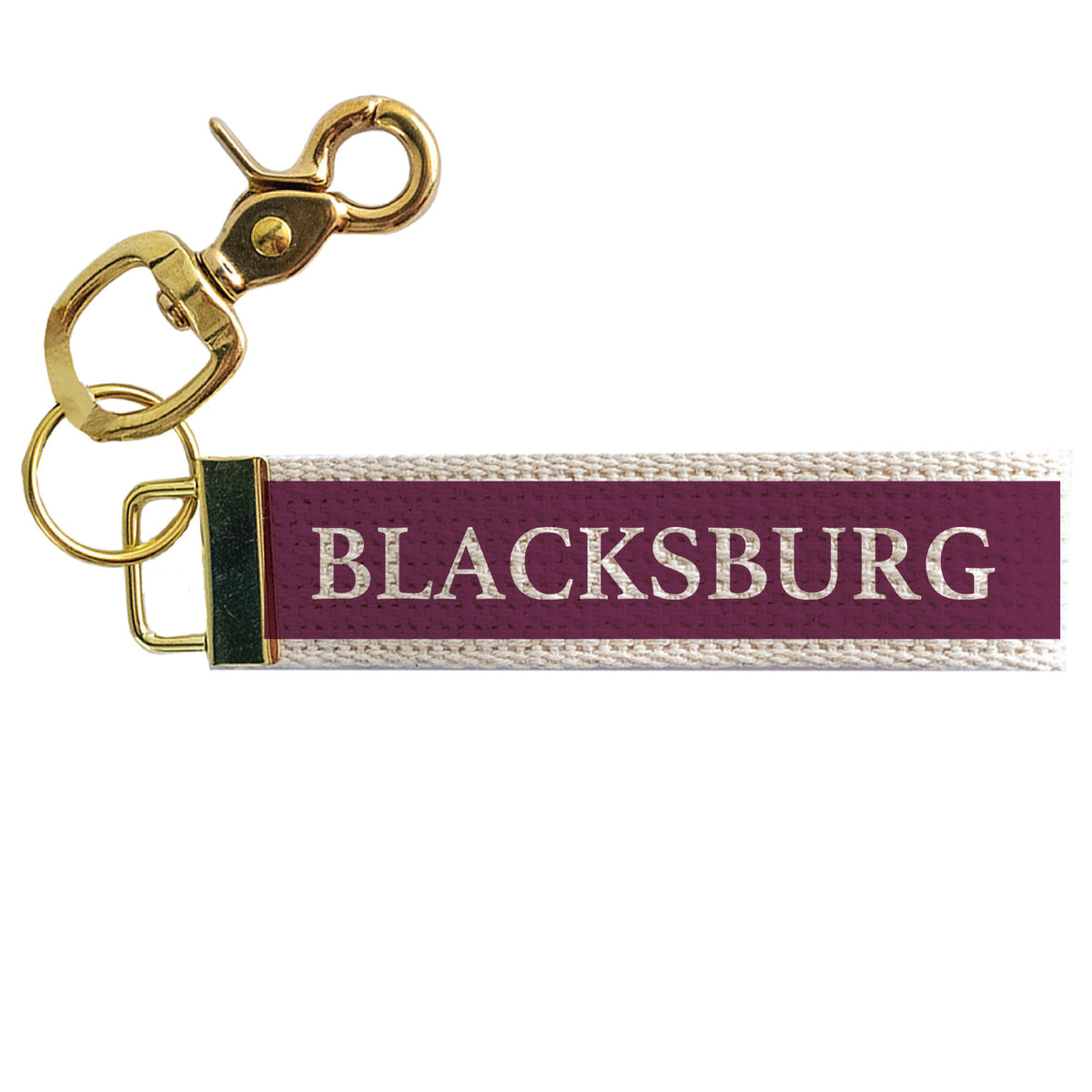 Blacksburg Color Block Keychain