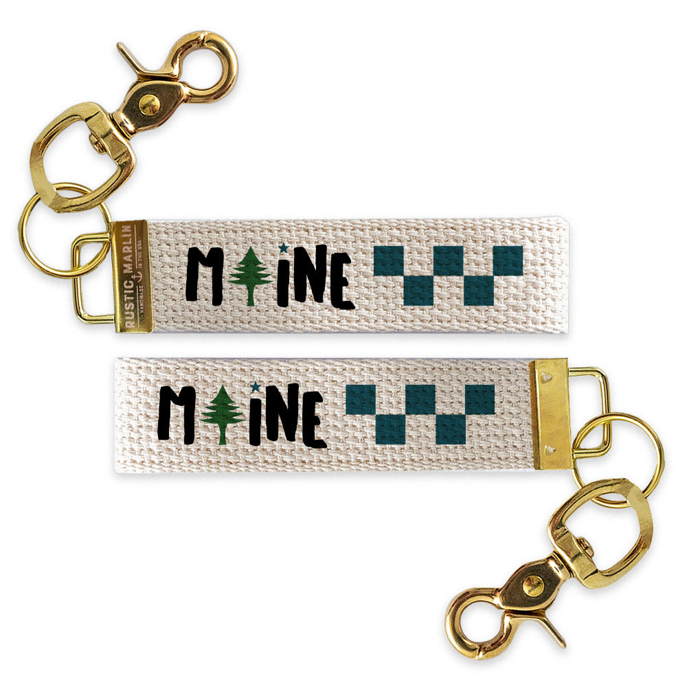 Maine Tree Keychain