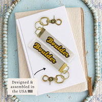 Boulder Script Keychain