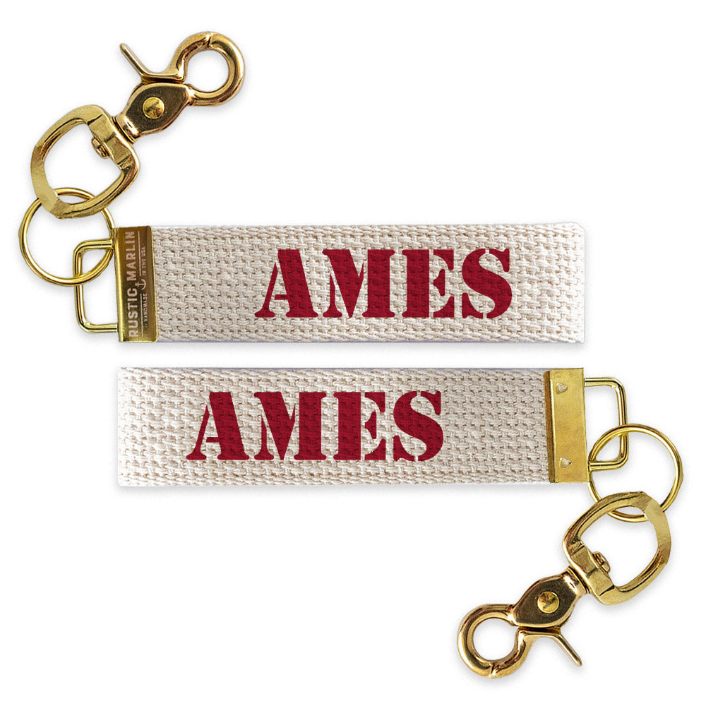 Ames Stencil Keychain