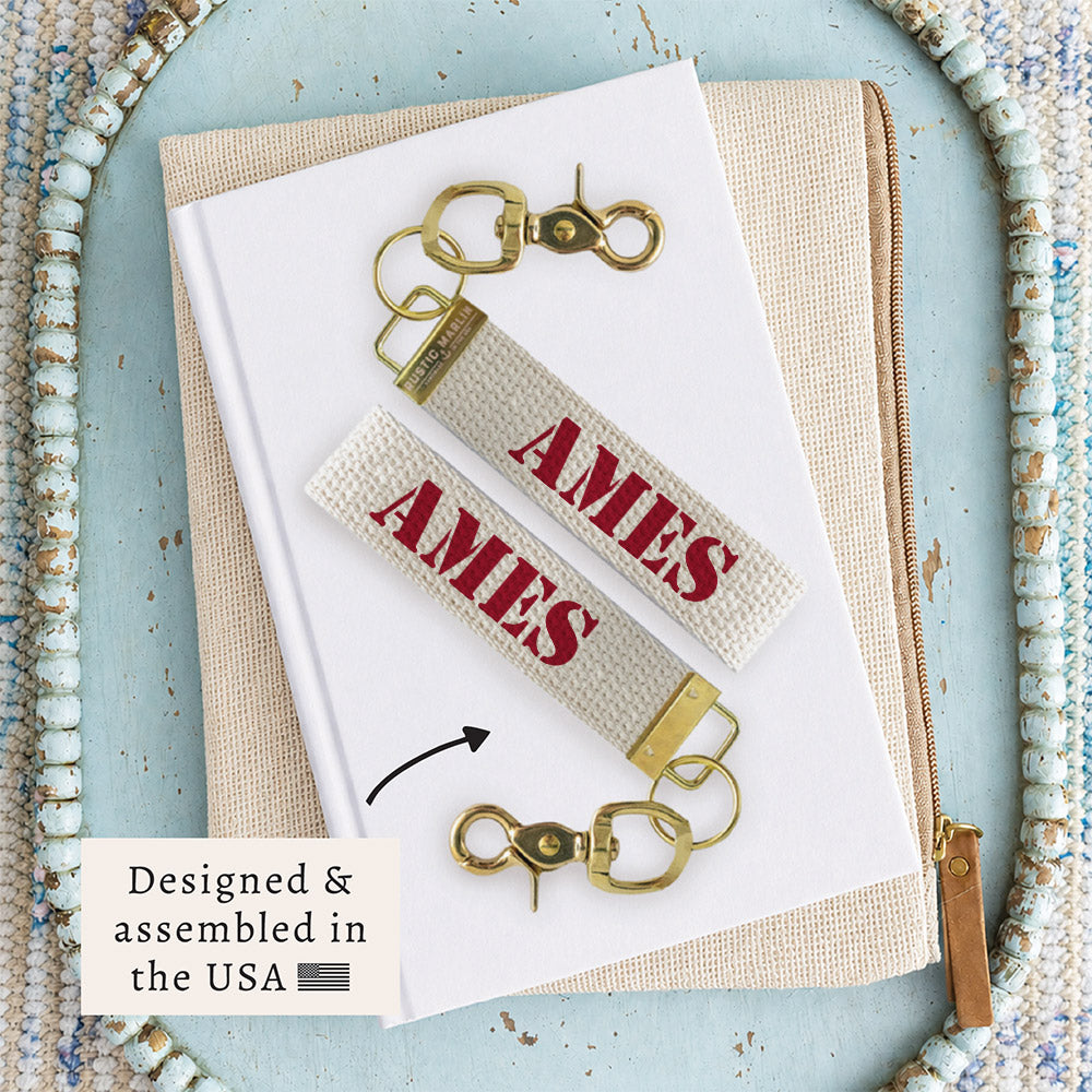 Ames Stencil Keychain