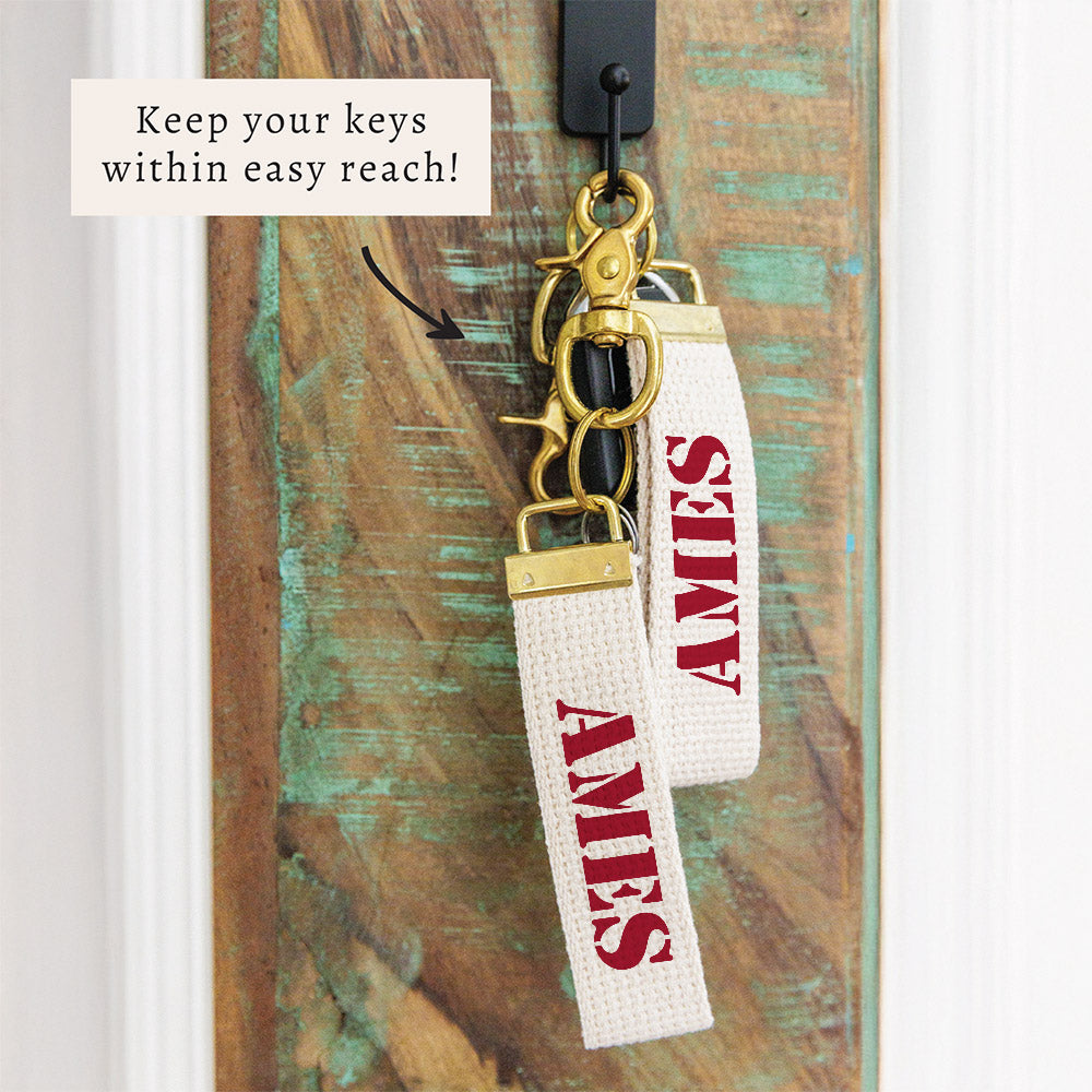 Ames Stencil Keychain