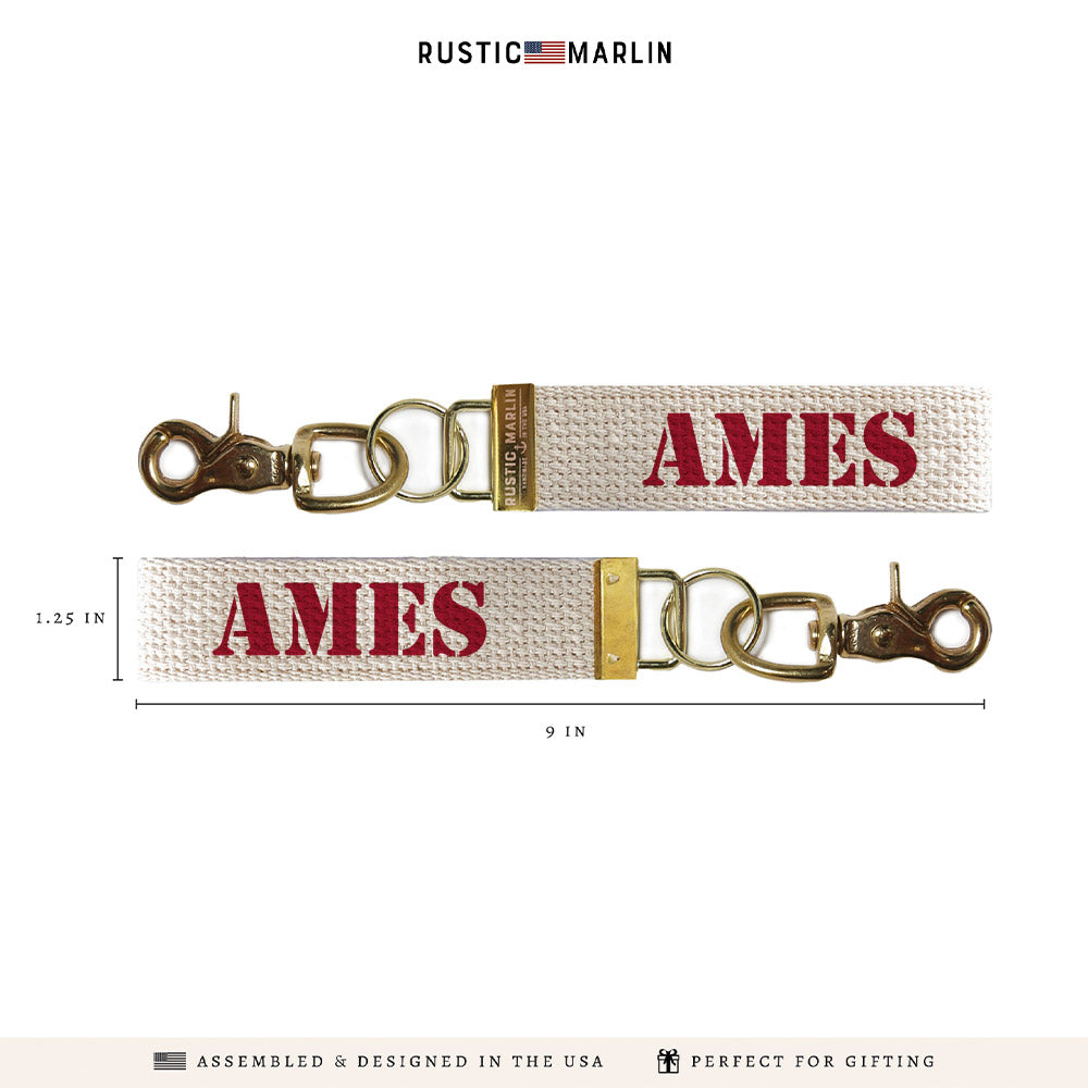Ames Stencil Keychain