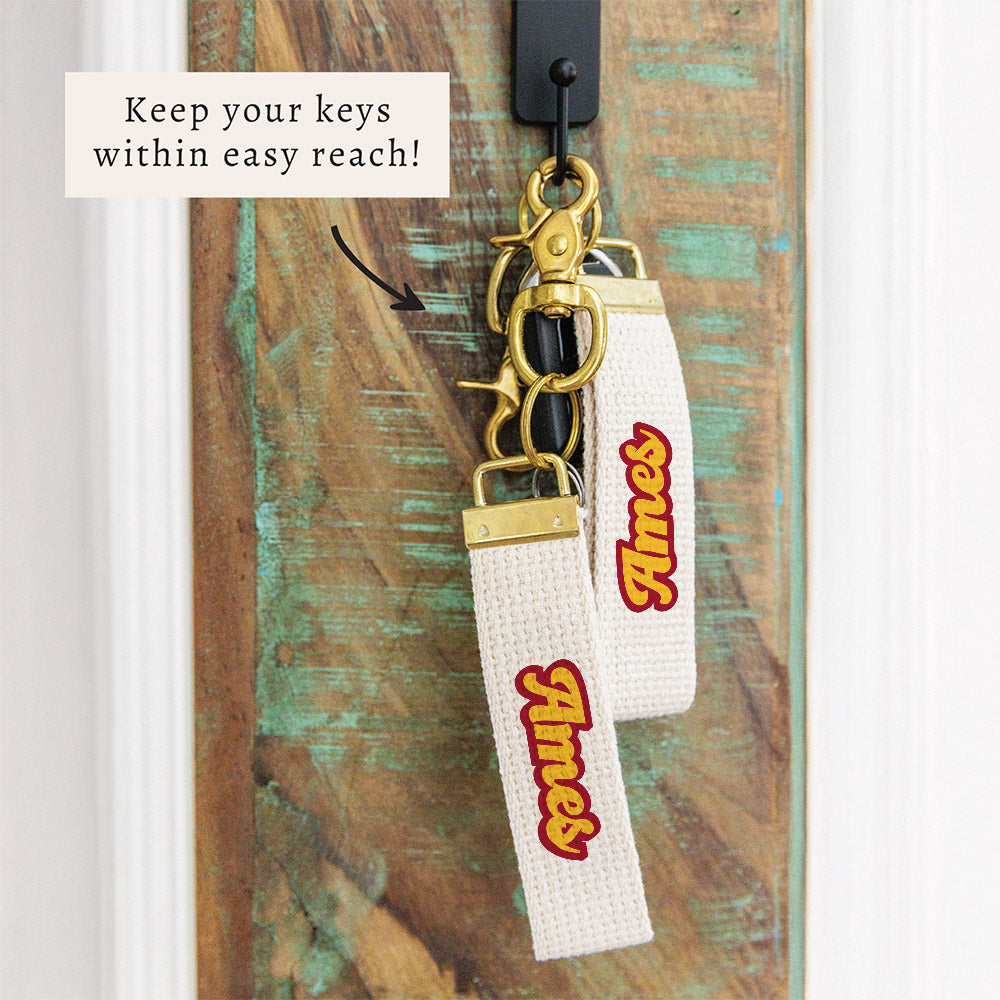 Ames Script Keychain
