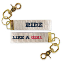 Ride Like A Girl Keychain