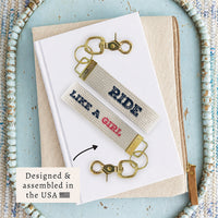 Ride Like A Girl Keychain