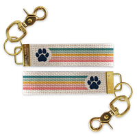 Paw Striped Keychain