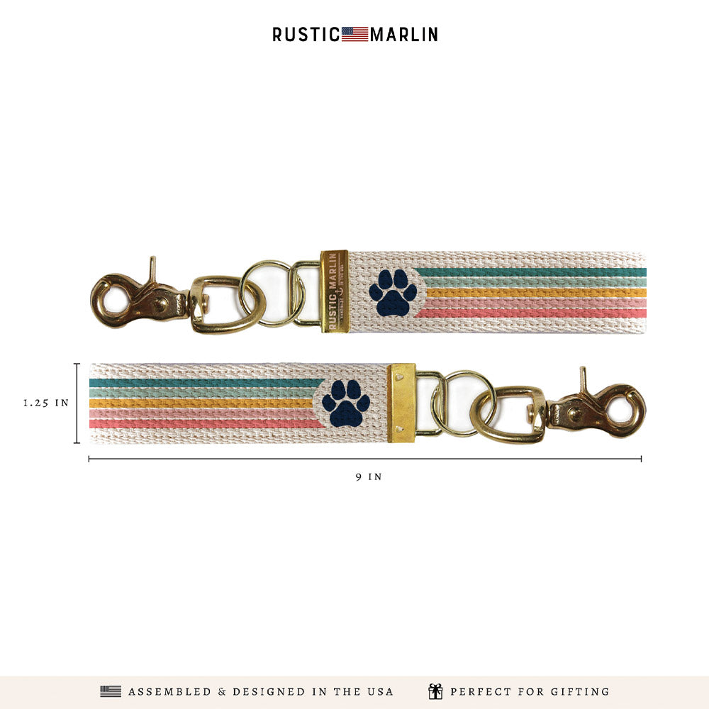 Paw Striped Keychain