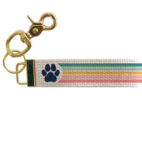 Paw Striped Keychain
