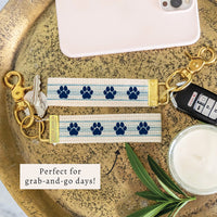 Paw Striped Keychain