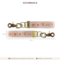 Coral Seaside Icons Keychain