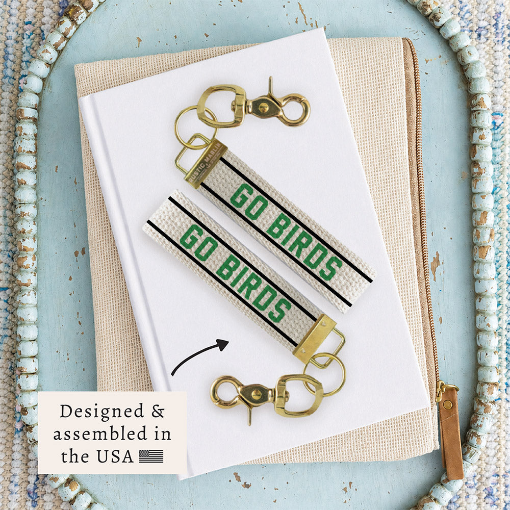 Philly Go Birds Striped Keychain