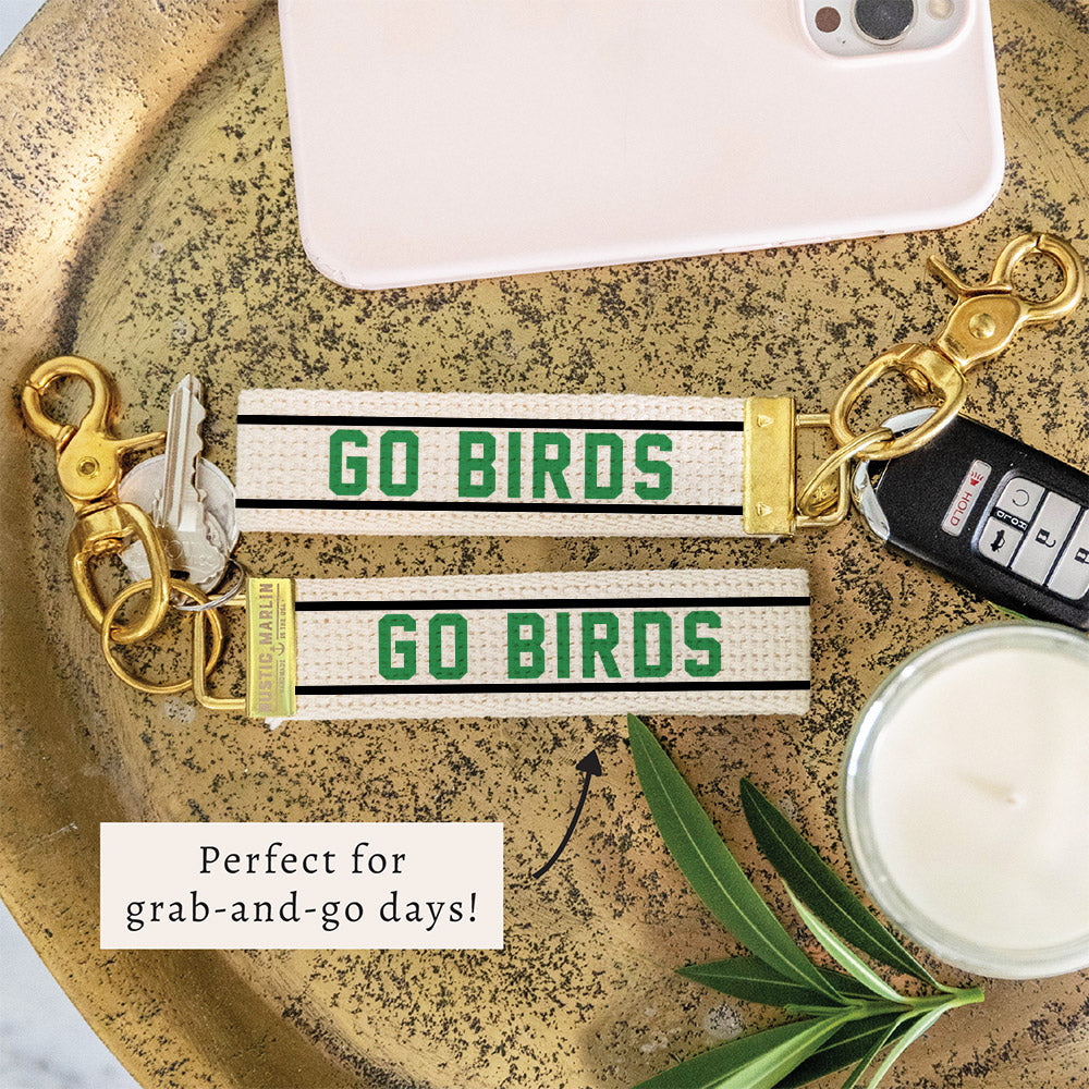 Philly Go Birds Striped Keychain