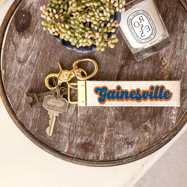 Gainesville Script Keychain