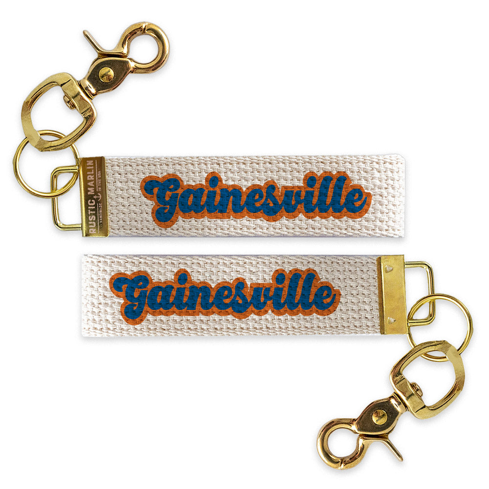 Gainesville Script Keychain