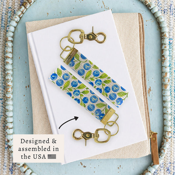 Blueberries Keychain